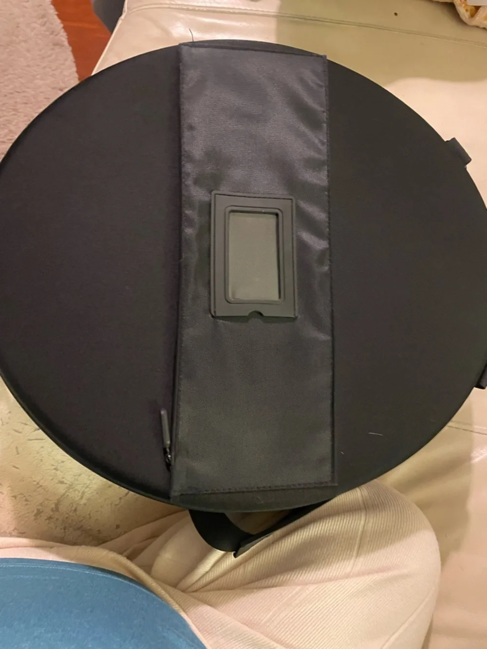 Krausz Hatters Black Felt Bowler Hat Travel Case with Gold Crest